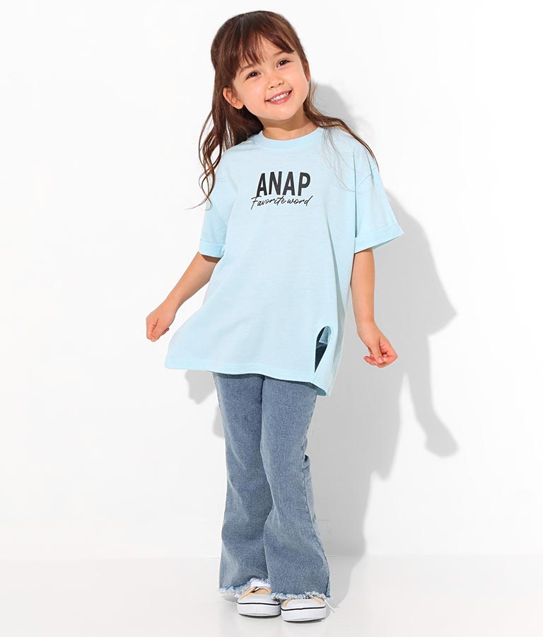 制菌加工スリット入りTシャツ(トップス/Tシャツ) | ANAP KIDS