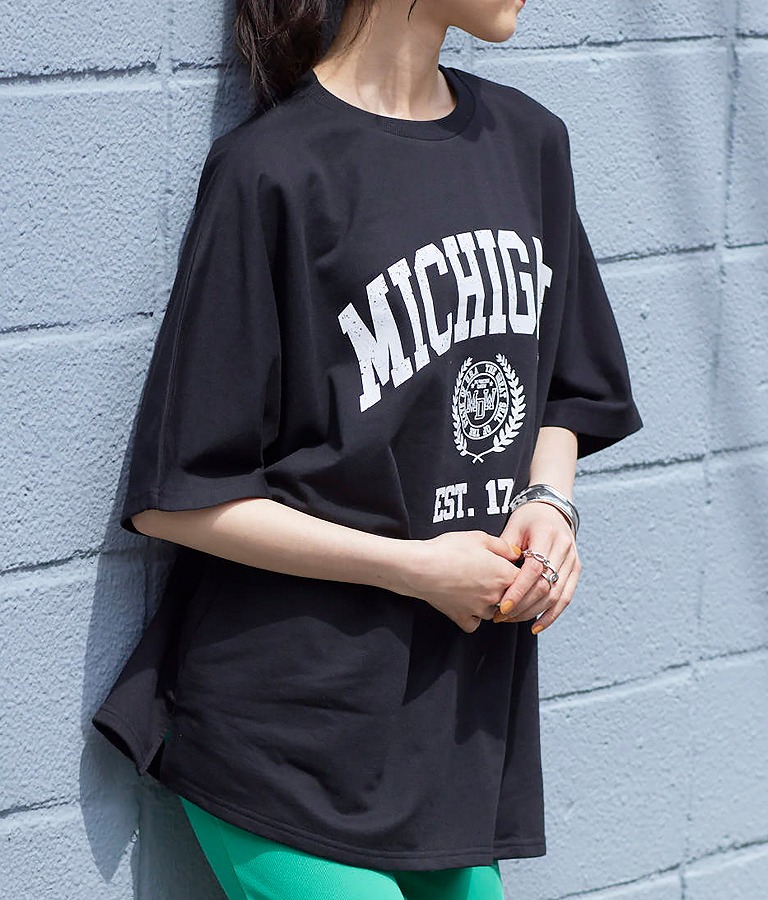 ミニ裏毛カレッジプリントドルマンTシャツ(トップス/Tシャツ) ANAP レディースファッション通販ANAPオンライン